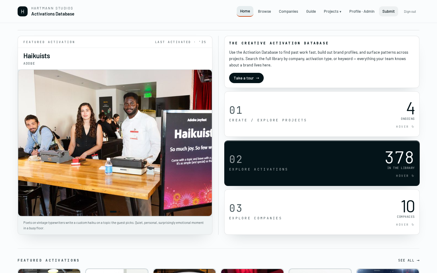 Sign-up form and pending screen.